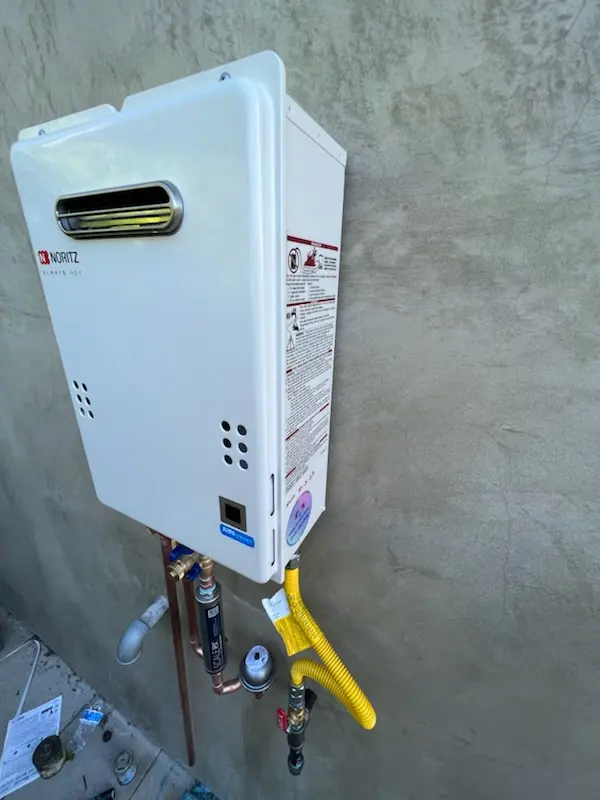 Tankless water heater installation for Wayside homes